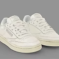 White Low Top Lace Up Casual Sneakers With Breathable Design And Light Sole