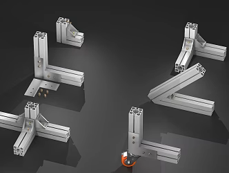 Modern aluminum 3d model