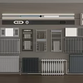 Different Types And Colors Of Radiators Arranged For Home Heating