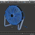 Air Cooler Fan With Metal Stand Black Blades Metal Grill And Effective Ventilation