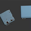 Vintage And New Blue Electronic Refrigerators Showing Worn And Modern Finishes