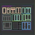 New Chinese Style Casement Windows With Various Grid Designs And Glass Panels