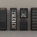 Stylish Wine Cabinets With Glass Doors And Layered Shelves In Various Sizes