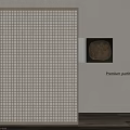 Modern Minimalist Premium Partitions With Wooden Grid Design And Decorative Wall Art