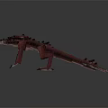 Mythical Dragon Character And Mythical Creature With Red Body Large Wings And Detailed Scales