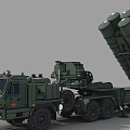 S400 air defense missile system S400 air defense missile missile interception system Russian missile interception system 3d model