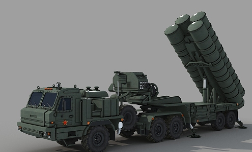 S400 air defense missile system S400 air defense missile interception system Russian missile interception system 3d model