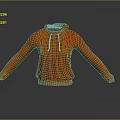 Orange Casual Hoodie With Long Sleeves And White Drawstrings Design