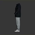 Casual Everyday Outfit With Black Jacket Blue Jeans And White Shoes