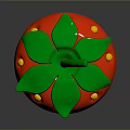 Fresh Red Strawberry With Green Leaves And Yellow Seeds On Dark Background