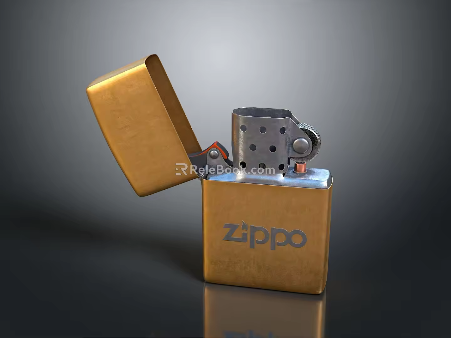 Lighter Mechanical Lighter Kerosene Lighter Windproof Lighter Realistic 3d model