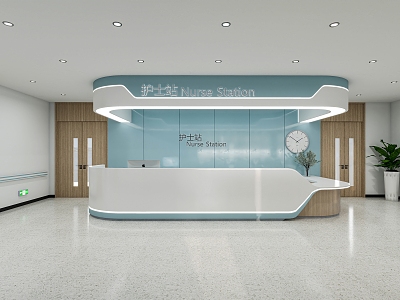 Modern Hospital Dental Hospital 3d model