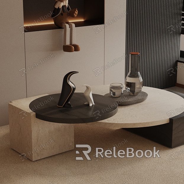 Modern coffee table model