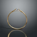Elegant Gold Bracelet With Minimalist Design And Sparkling Diamond Accent