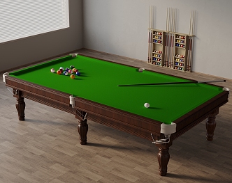 Billiards Table Billiards Storage Rack Billiards Hall 3d model