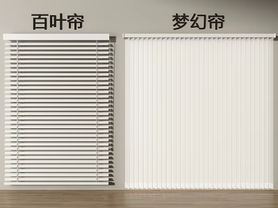 Stylish White Window Blinds With Adjustable Horizontal Slats For Modern Home Light Control 3d model