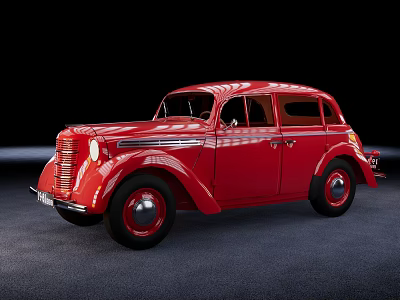 Modern vintage Soviet vintage cars 3d model