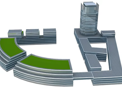 Modern Commercial Building Commercial 3d model