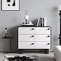 Modern Chest of Drawers With Decor And Side Table