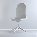 Contemporary Fabric Chair Design With White Swivel Base And Various Texture Samples