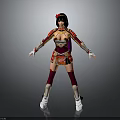 Fantasy Female Character In Decorative Traditional Outfit With Fox Companion Standing