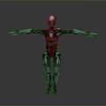 Silver Metallic Humanoid Robot With Outstretched Arms And Mechanical Structure