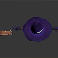 3D Witch Character With Purple Hat Teal Hair And Curved Snake Head Magic Staff