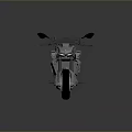 Modern Silver Motorcycle With Black Seat And Streamlined Exterior Design Features 3d model