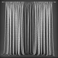 Vintage Curtain Curtain 3d model