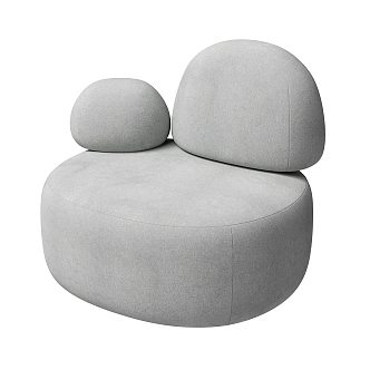 Modern Simple Single Sofa 3d model