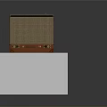 Open Brown Leather Suitcase With Daily Supplies On White Display Stand