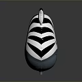 Cute Smiling Zebra Head Character With Black White Stripes And Green Eyes