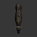Realistic Tapir 3D Model With Dark Brown Body And Light Colored Legs Standing In Studio