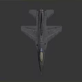 Detailed Cosmic Aerospace Vehicle Model With Streamlined Body Transparent Cockpit And Mounting Points
