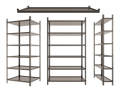 Shelf Cargo Rack Storage Rack Display Rack Container Metal Shelf 3d model