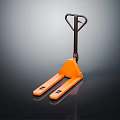 Orange Manual Hydraulic Industrial Pallet Jack With Forklift Arms For Warehouse Logistics