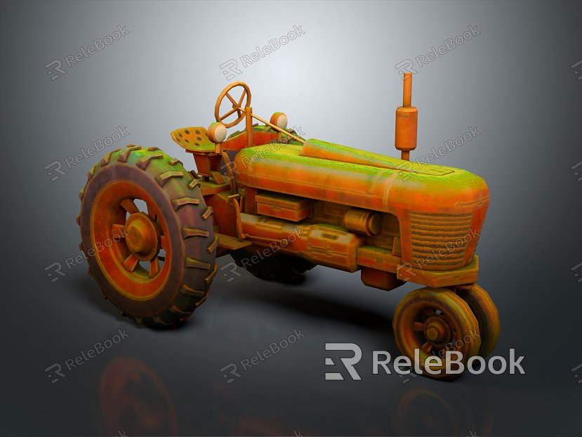 Modern agricultural vehicles, agricultural tools, agricultural machinery, large-scale agricultural machinery model