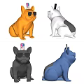 Stylish Bulldog Shaped Speaker with Multiple Colors and Modern Home Decor Design
