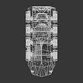 Armored Military Vehicle With Camouflage Paint Six Wheels Mounted Weapon And Antenna