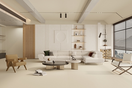 modern living room 3d model