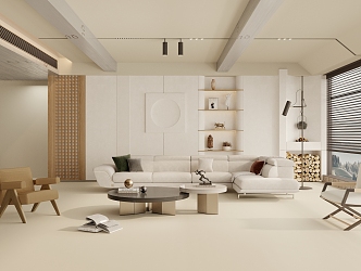 modern living room 3d model