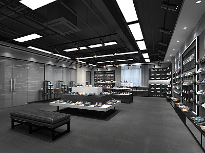 Modern Shoes Store Shoes Store 3d model