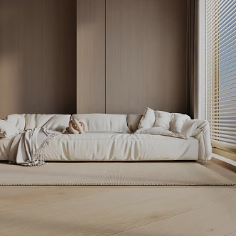 Three-seat sofa 3d model