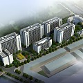 E-commerce Industrial Park Project Commercial Complex 3d model