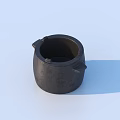 Durable Black Household Cooking Container With Sturdy Handles For Kitchen Use