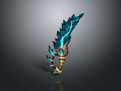 Final Fantasy Blade Final Fantasy Weapon Knife Magic Knife Weapon Cold Weapon 3d model