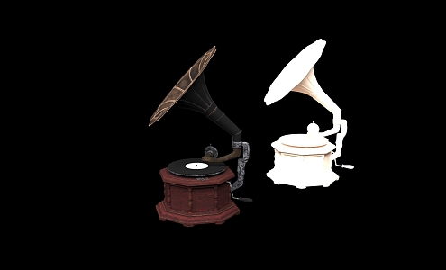 phonograph sound 3d model