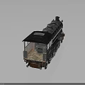 Vintage Steam Train Model With Black Roof Silver Body And Cheyenne Lettering