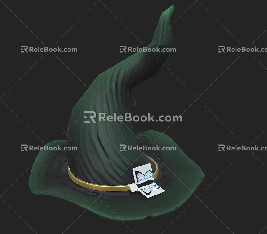 Hat Pointed Hat Witch Hat 3d model