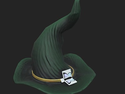 Hat Pointed Hat Witch Hat 3d model